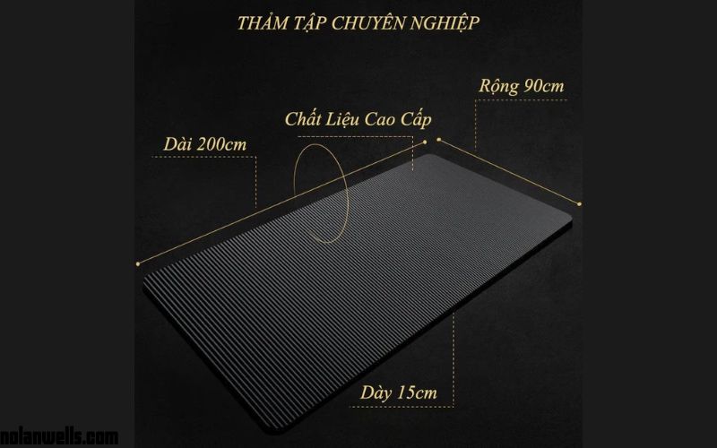 Thảm tập Yoga siêu dày 20mm tại nhà chống trơn trượt