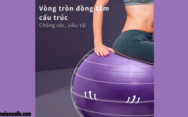 Bóng tập Yoga PINMU Dày 2mm Chống Nổ